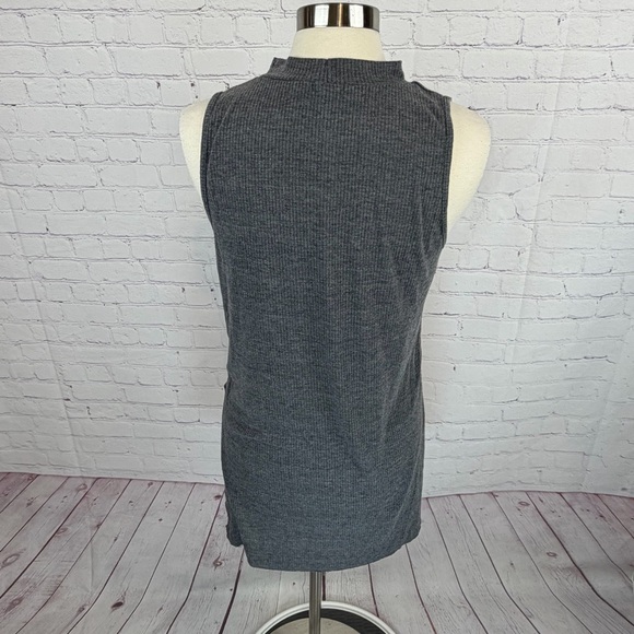 EARTHBOUND Charcoal Sleeveless Knit Tunic Whimsigoth Celestial Witchy XL - Picture 4 of 7